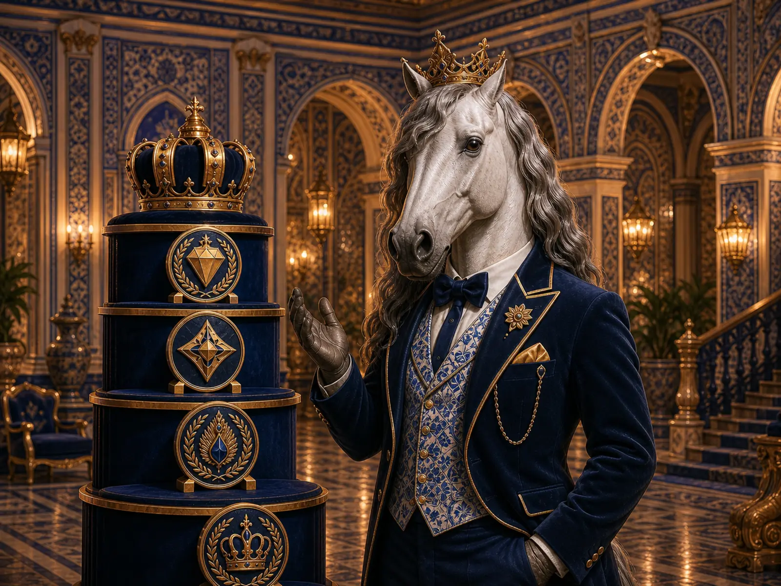 Programa VIP de fidelidade com mascote cavalo lusitano