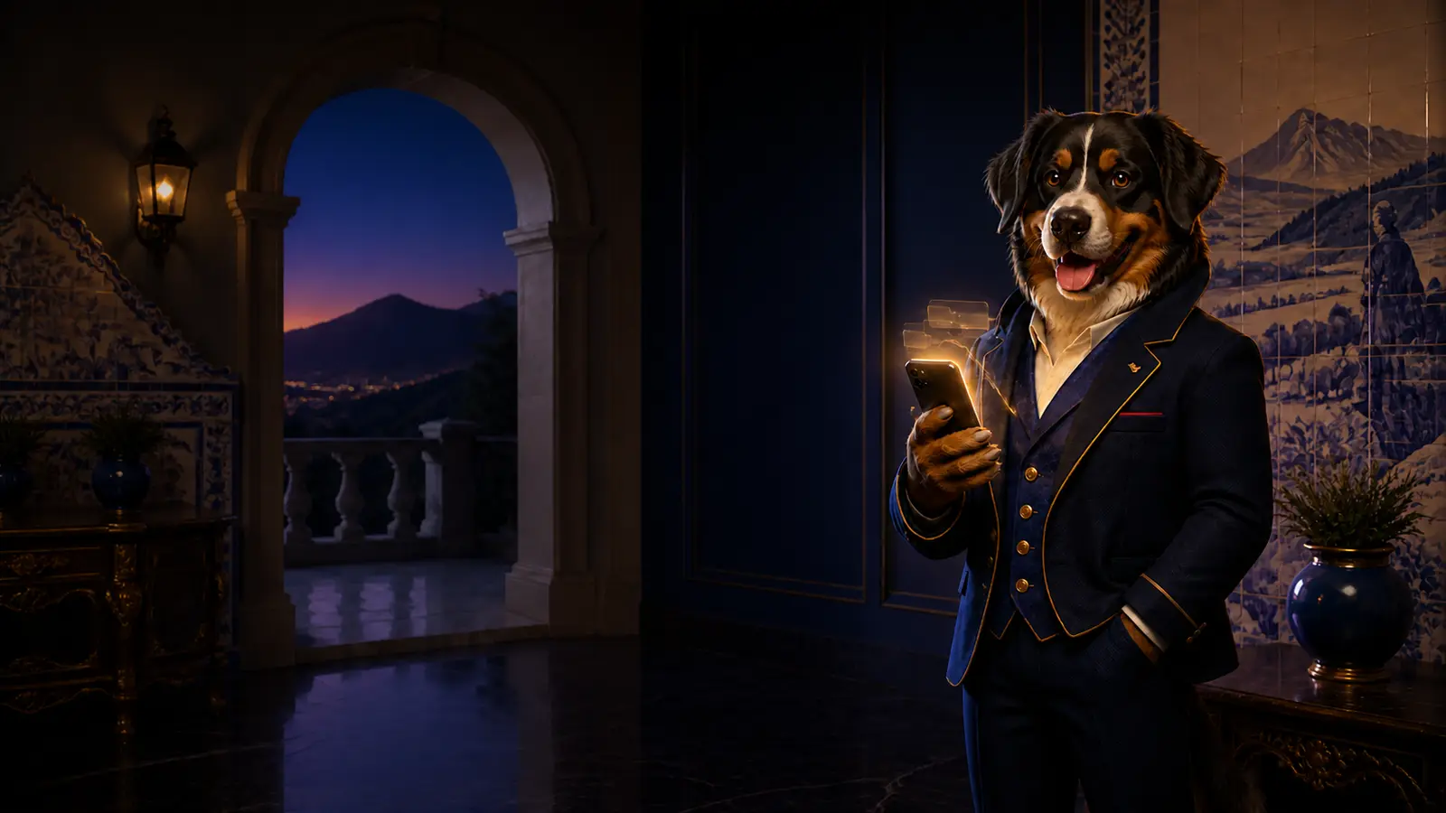 Registo no Bizzo Casino com mascote cão da Serra da Estrela