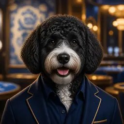 Avatar do jogador Ricardo M. com mascote cão de água português