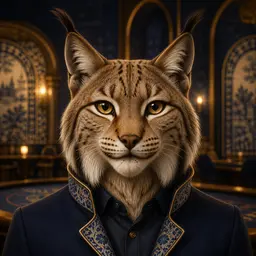 Avatar do jogador Tiago F. com mascote lince-ibérico